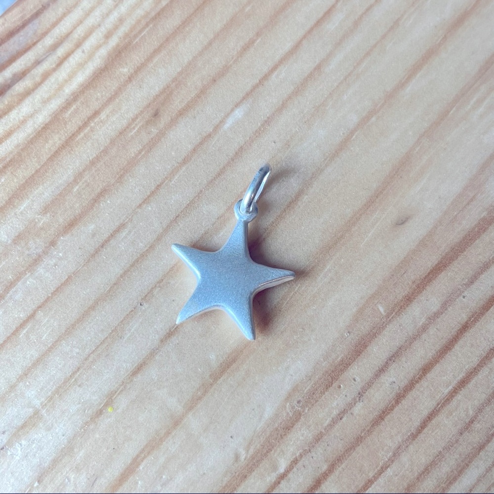 15x14mm Sterling Silver Star Charm .925